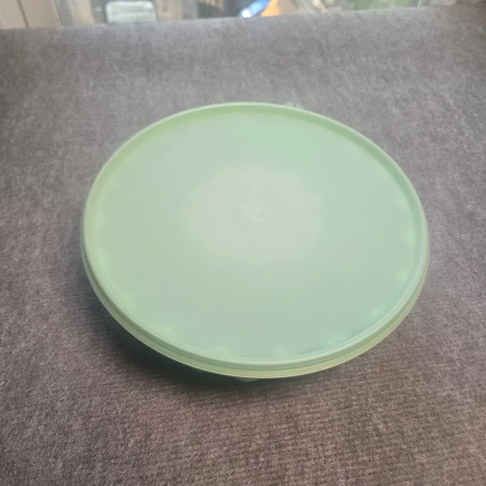 Vintage Tupperware Jel-Ring Mold 1202 Mint Green 3 Piece Set Jello Dessert Mold